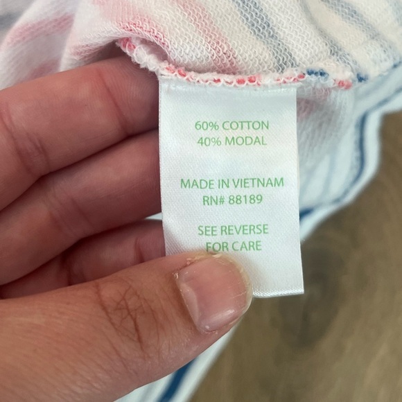 Lilly Pulitzer Stripe Modal Cotton Loose Fit Pullover Size Small - Picture 8 of 11